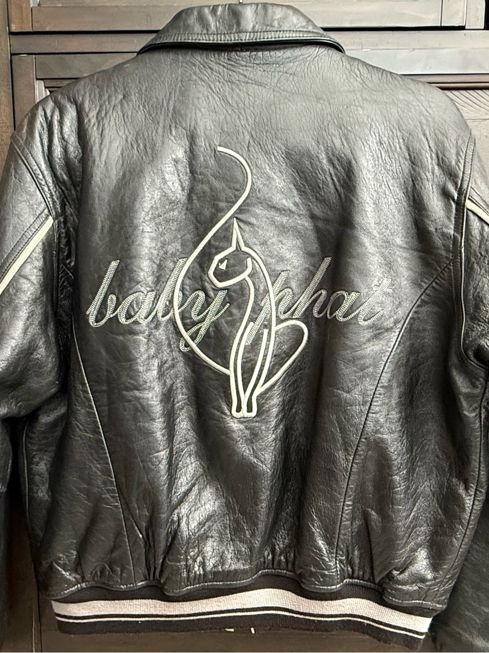 Classic Baby Phat Black Leather coat